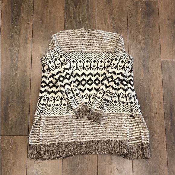 American Eagle Patterned Open Cardigan Size XS - Picture 3 of 7